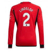 Maglie da calcio Manchester United Victor Lindelof #2 Prima Maglia 2023-24 Manica Lunga